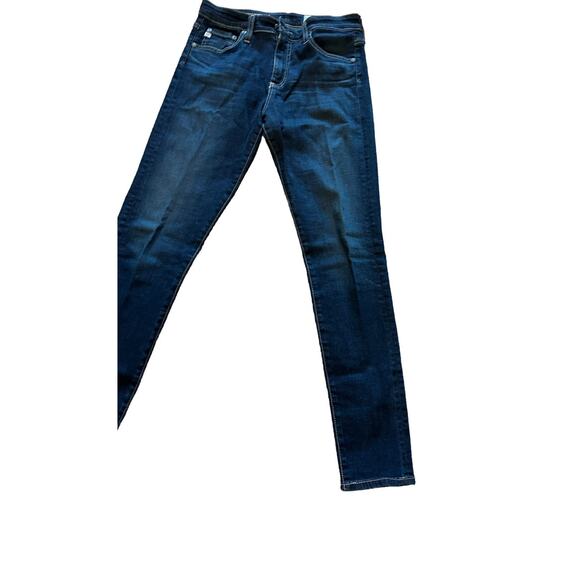 AG-ED Denim Women's 27R The Farrah High Rise Skinny Ankle Dark Wash Blue Jeans - Picture 4 of 14